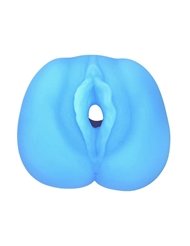 Alternate back view of BLUE BABES - GLOW-IN-THE-DARK PUSSY STROKER WITH TITTIES