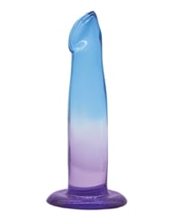 Alternate front view of SHADES - 6.25 PURPLE BLUE DILDO