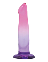 Front view of SHADES - 6.25 PURPLE PINK DILDO