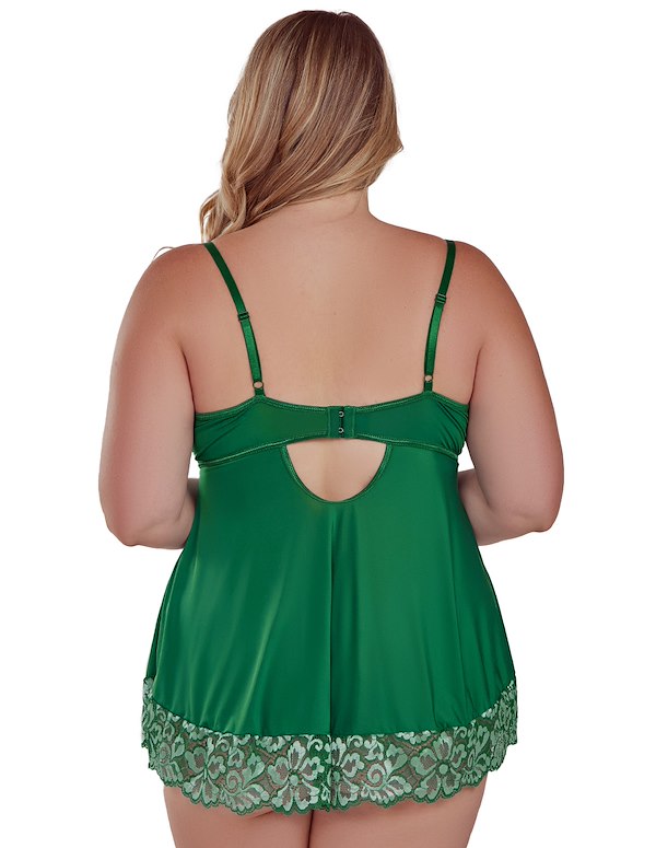 Primrose Plus Size Babydoll ALT1 view Color: GR
