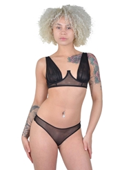 Front view of MEDUSA MESH BRA AND PANTY SET