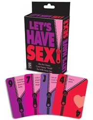 Alternate front view of LET'S HAVE SEX CARD GAME