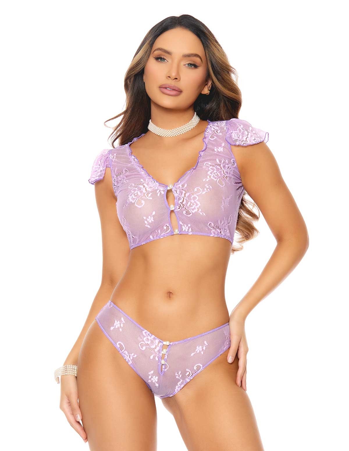 alternate image for Malaya Lace Cami Top And Panty
