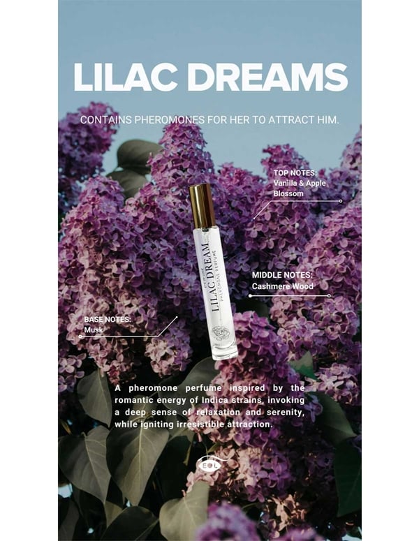 Love In Bloom - Lilac Dream Female Indica 10Ml Pheromone Perfume ALT1 view Color: NC