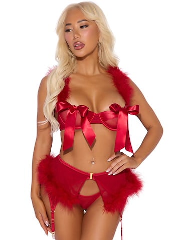 MARILYN 3PC BRA SET - HD06002A-CRRD-04227