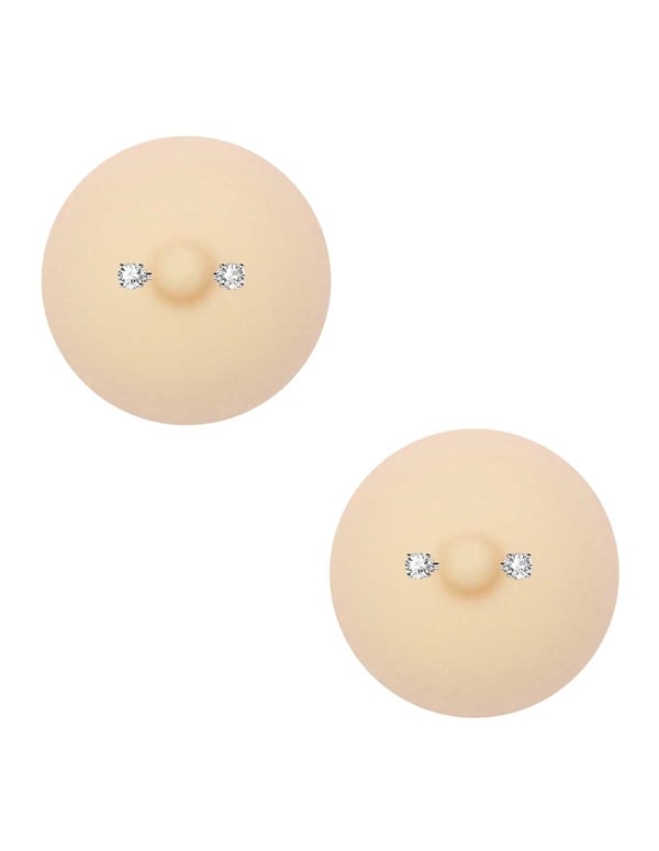 Nunip Peek-A-Boo Silicone Piercing Pasties default view Color: NU