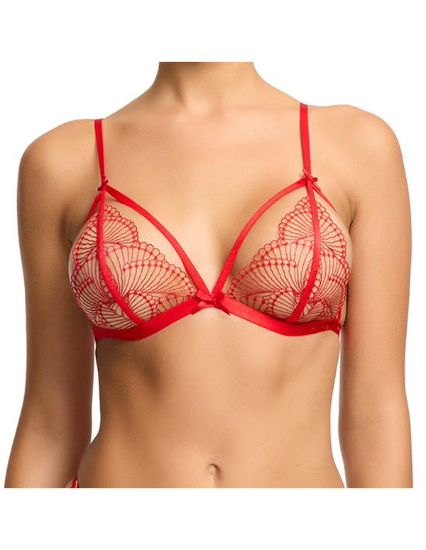 DITA VON TEESE FANTASME BRALETTE AND G-STRING ALT3 view Color: RD