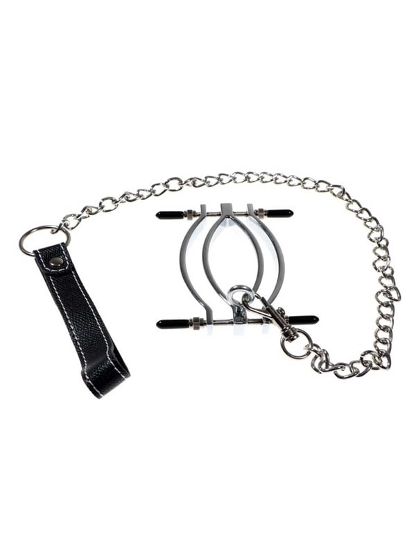 Stainless Steel Labia Stretcher With Leash default view Color: SL