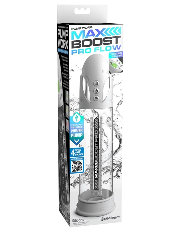 Pump Worx - Max Boost Pro Flow Penis Pump ALT6 view Color: CLW