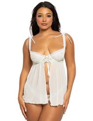 Front view of DITSY LACE BABYDOLL