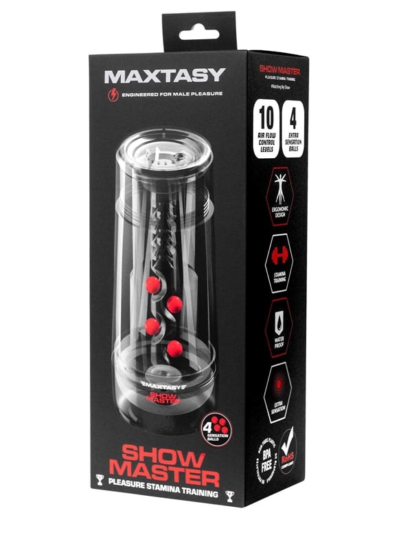 Maxtasy Show Master - Clear Viewable Stroker ALT1 view Color: CL