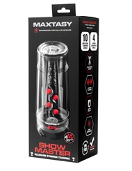 Alternate back view of MAXTASY SHOW MASTER - CLEAR VEIWABLE STROKER