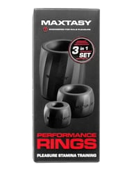 Alternate back view of MAXTASY PERFORMANCE RINGS - 3PC SET