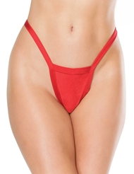 Front view of SEDUCE RED G-STRING