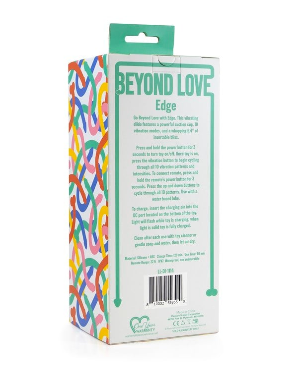 Beyond Love - Edge Vibrating Dildo W/ Remote ALT6 view Color: TL
