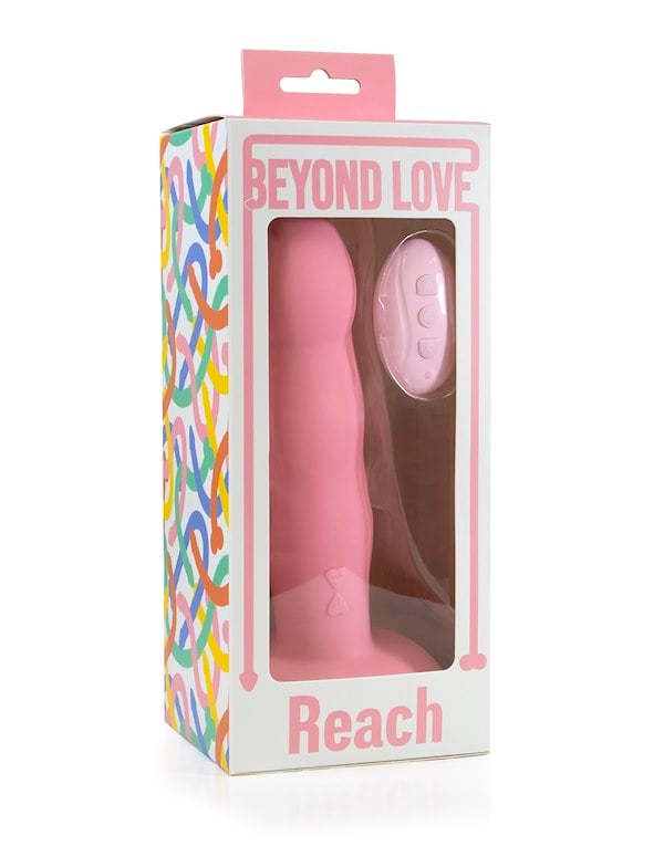 Beyond Love - Reach Vibrating Dildo W/ Remote ALT5 view Color: PK