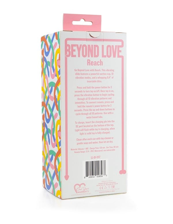 Beyond Love - Reach Vibrating Dildo W/ Remote ALT6 view Color: PK