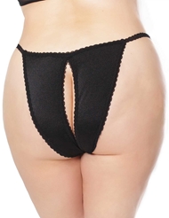 Alternate back view of CROTCHLESS PLUS SIZE THONG