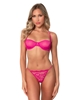 Additional FUCHSIA view of product CECILIA 2PC PINK BRA AND PANTY WITH RHINESTONE DETAIL with color code FUC
