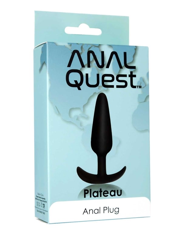 Anal Quest - Plateau Anal Plug ALT5 view Color: BK