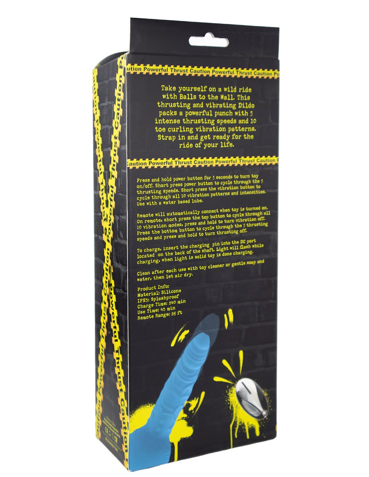 BALLS TO THE WALL VIBRATING THRUSTING DILDO W/ REMOTE - PB-10022-1-03280 | Lover's Lane BALLS TO THE WALL VIBRATING THRUSTING DILDO W/ REMOTE - PB-10022-1-03280 | Lover's Lane