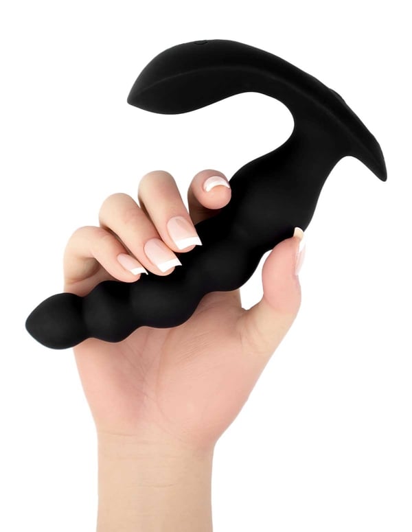 Booty Buddies - Xl Beaded Prostate Massager ALT4 view Color: BK