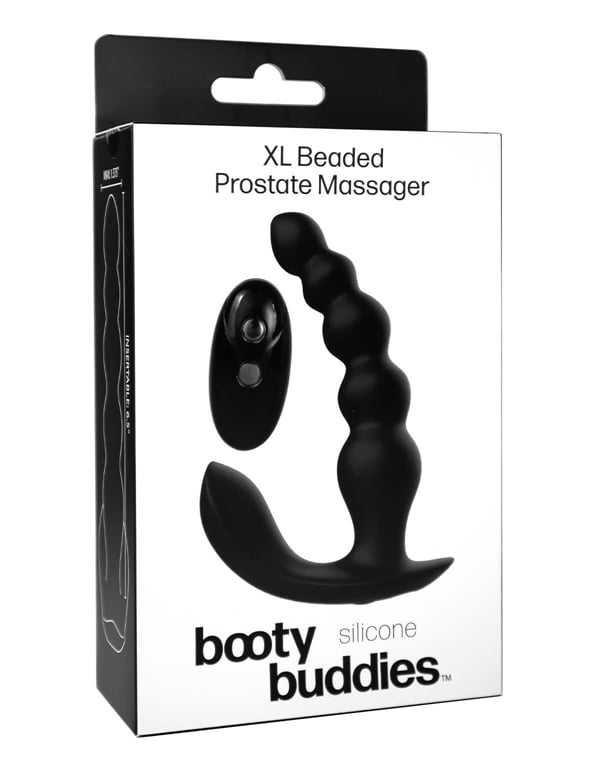 Booty Buddies - Xl Beaded Prostate Massager ALT5 view Color: BK