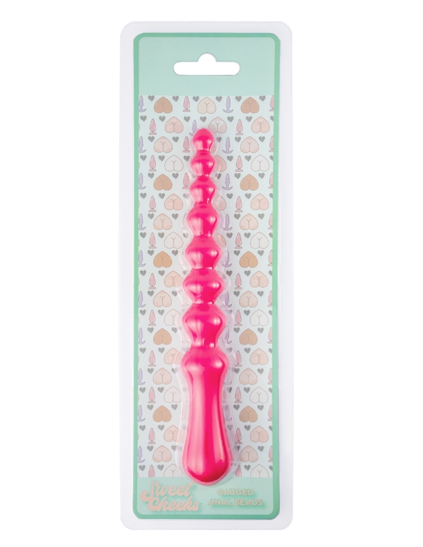 SWEET CHEEKS - GAUGED ANAL BEADS ALT5 view Color: PK