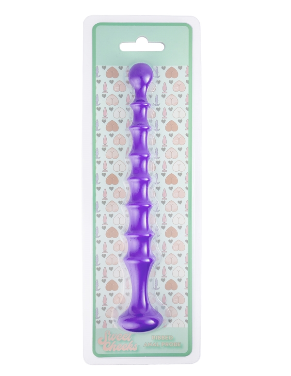 SWEET CHEEKS - RIBBED ANAL PROBE ALT5 view Color: PR