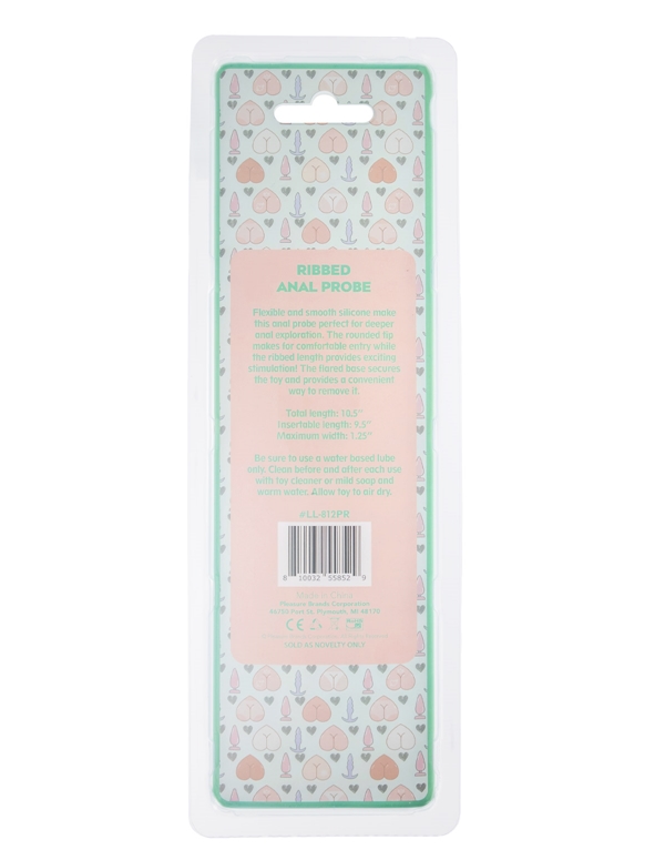 SWEET CHEEKS - RIBBED ANAL PROBE ALT6 view Color: PR