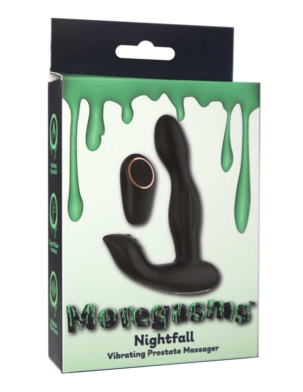 Moregasms - Nightfall Vibrating Prostate Massager ALT4 view Color: BK
