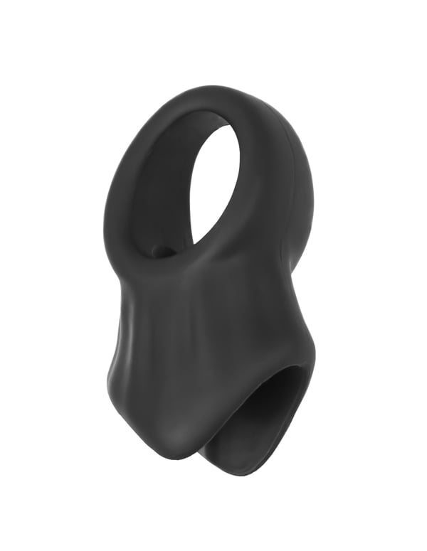 Enhancements - Beginners Cock Ring And Ball Stretcher ALT1 view Color: BK