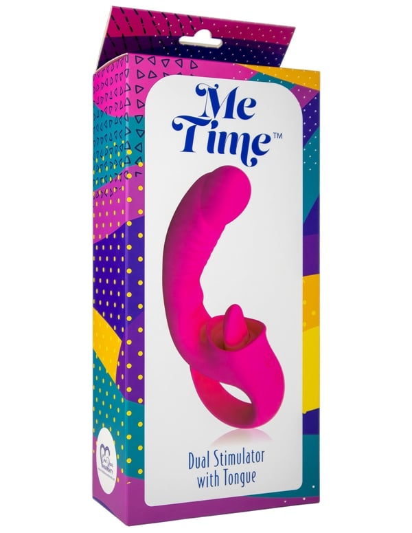 ME TIME - DUAL STIMULATOR W/ TONGUE ALT1 view Color: PK