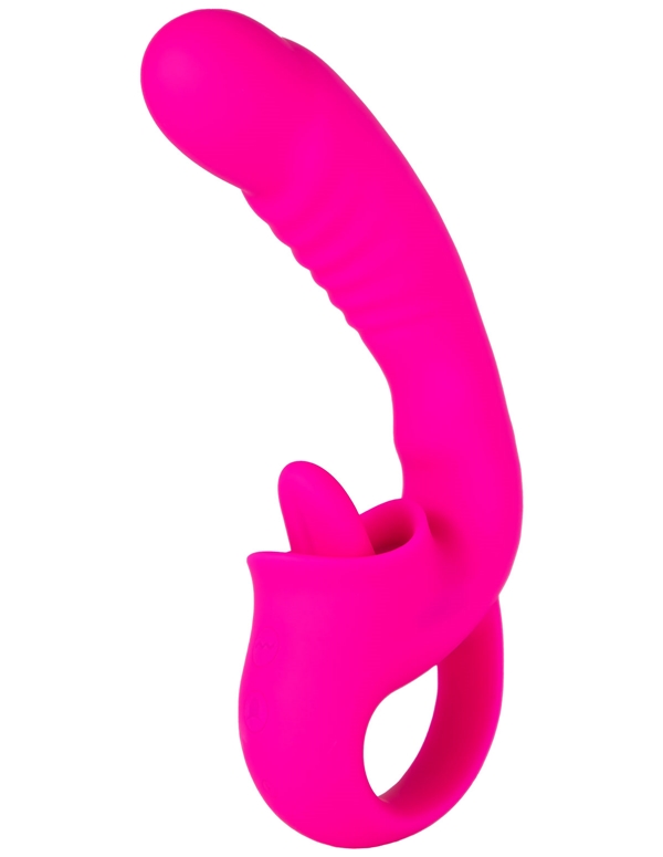 ME TIME - DUAL STIMULATOR W/ TONGUE ALT3 view Color: PK