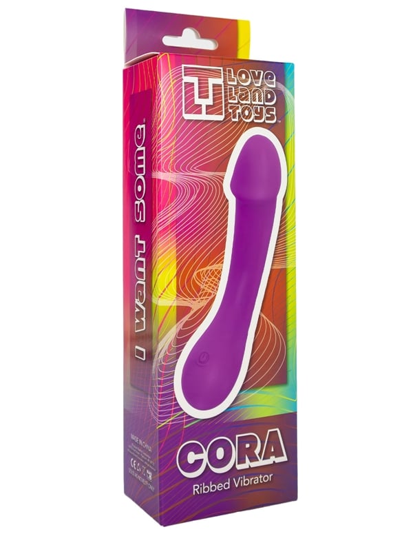 Loveland Toys - Cora Ribbed Vibrator ALT6 view Color: PR