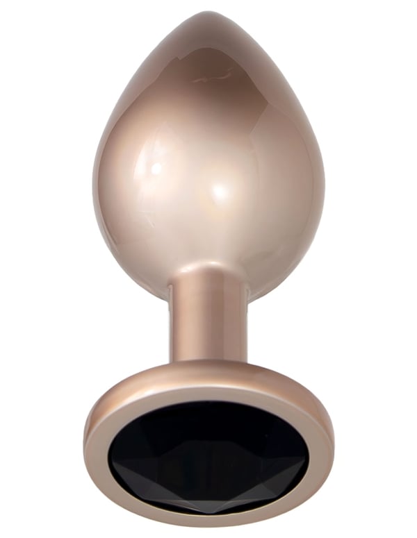 FEM GEM - HOLOGRAPHIC EDITION - GOLD PLUG W/ BLACK GEM BASE ALT1 view Color: GD