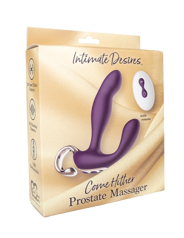 Intimate Desires Come Hither Prostate Massager ALT4 view Color: PR