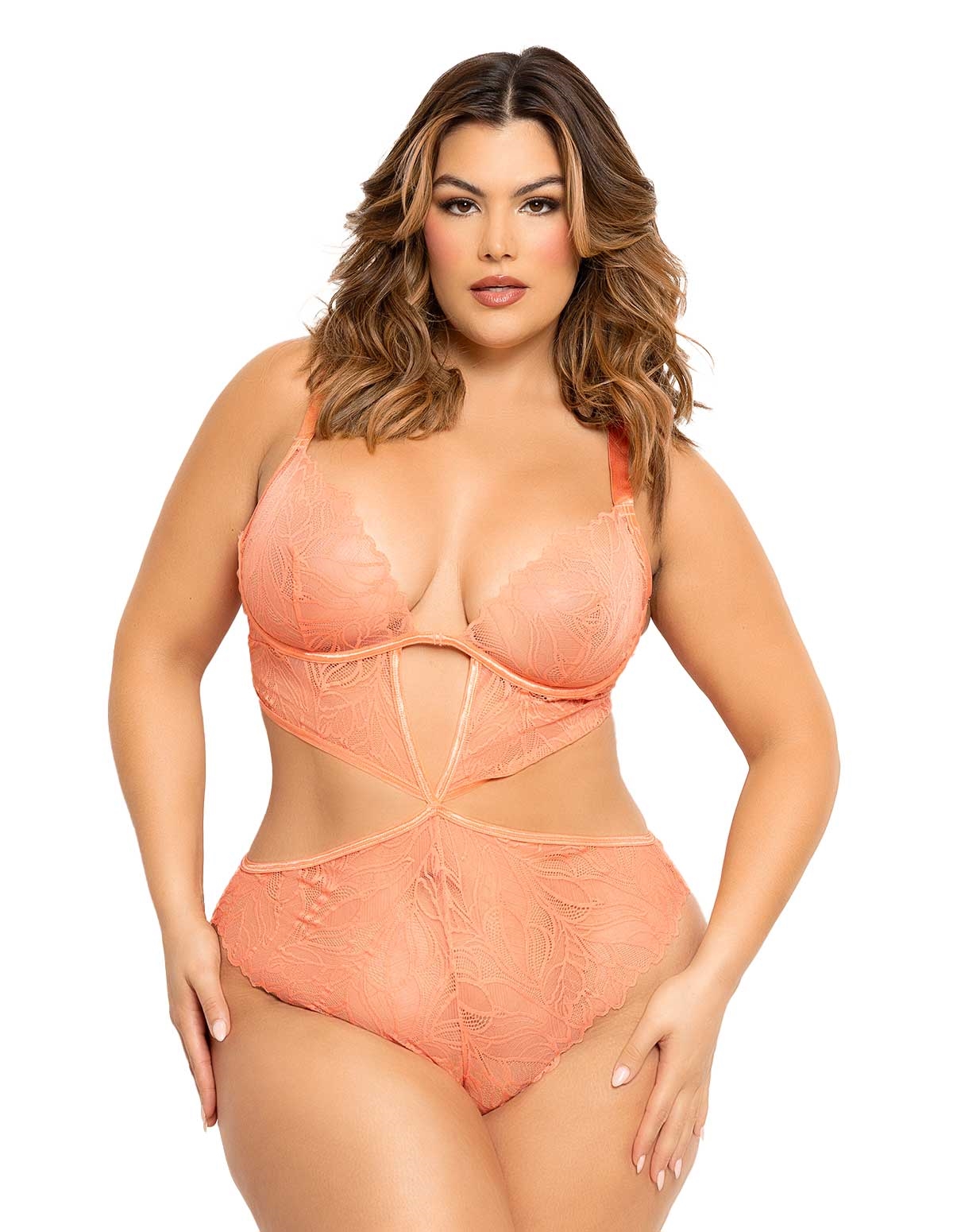 alternate image for Darla Lace Plus Size Teddy