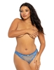 Additional BLUE view of product ROSALIE BLUE OPEN CROTCH PANTY with color code BL