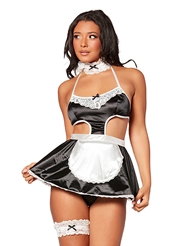 Front view of 4PC FRENCH MAID COSTUME SET