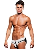 Additional WHITE view of product ENVY BULGE JOCK with color code WH