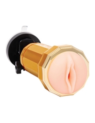 Front view of ZOLO VIBRATING MOUNTABLE PUSSY STROKER