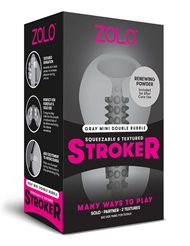 Alternate back view of ZOLO DOUBLE BUBBLE MINI STROKER