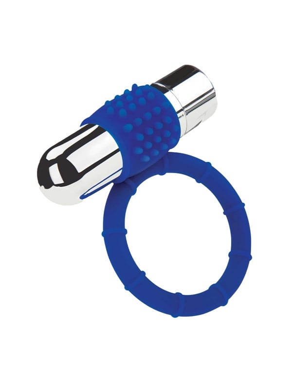 Zolo Rechargeable Vibrating Cock Ring default view Color: BL
