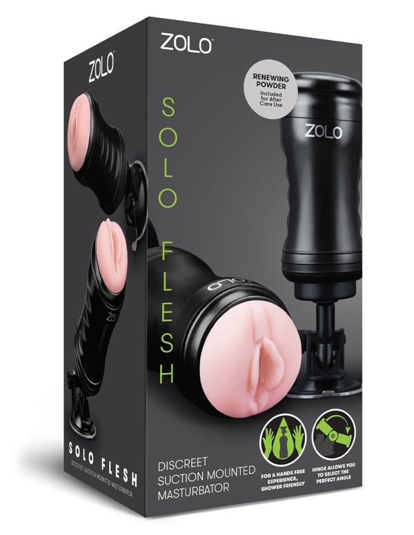Zolo Solo Flesh Handsfree Masturbator ALT2 view Color: VA