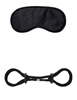 Additional BLACK view of product WHIPSMART WRIST & ANKLE ROPE CUFFS WITH EYE MASK with color code BK