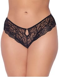 Front view of CAITLIN CHEEKY PLUS SIZE PANTY