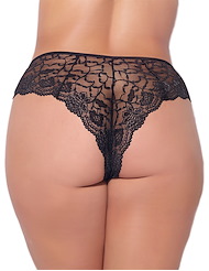 Alternate back view of CAITLIN CHEEKY PLUS SIZE PANTY