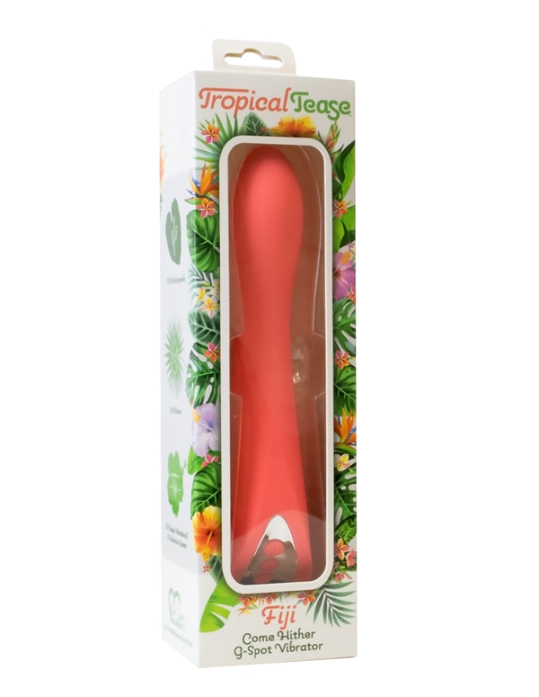 TROPICAL TEASE - FIJI COME HITHER G-SPOT VIBRATOR ALT4 view Color: SLMN