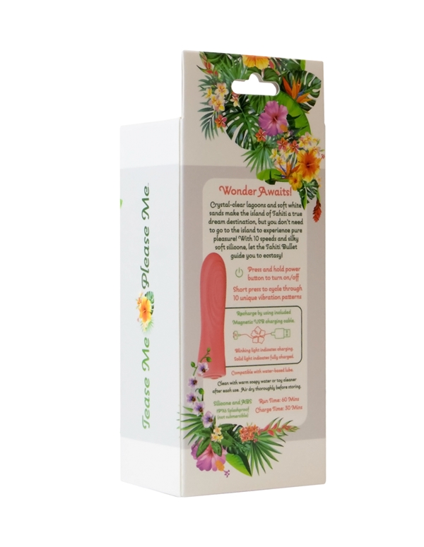 TROPICAL TEASE - TAHITI BULLET VIBRATOR ALT7 view Color: SLMN